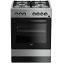 BEKO FSE62110DX - CUCINA A GAS 4 FUOCHI