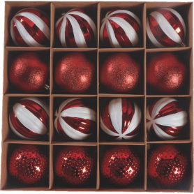 SET PALLINE NATALE 16PZ 8CM