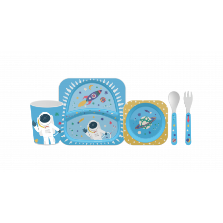 PICCOLINO BABY - SET PAPPA IN PLASTICA FANTASIE VARIE