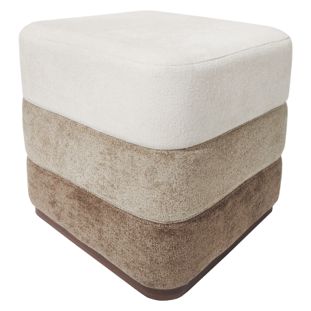 MD CASA - POUF OTTOMAN BEIGE