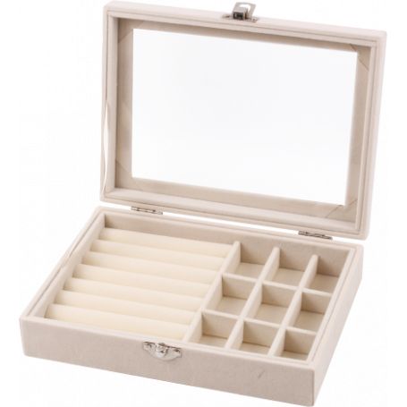 PORTAGIOIE BEIGE VELVET TREASURE