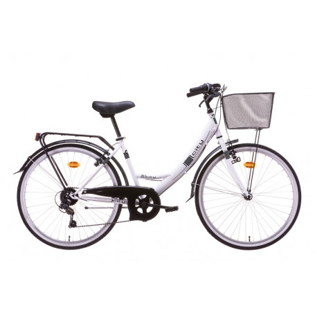 DENVER BIKE - BICICLETTA CITY VENERE 26'' BIANCO