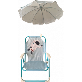 SEDIA CON OMBRELLO PER BAMBINI 43X36X54.6CM