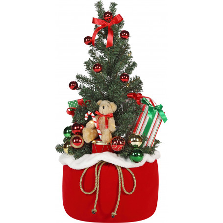 ALBERO DI NATALE ADDOBBATO 60 CM